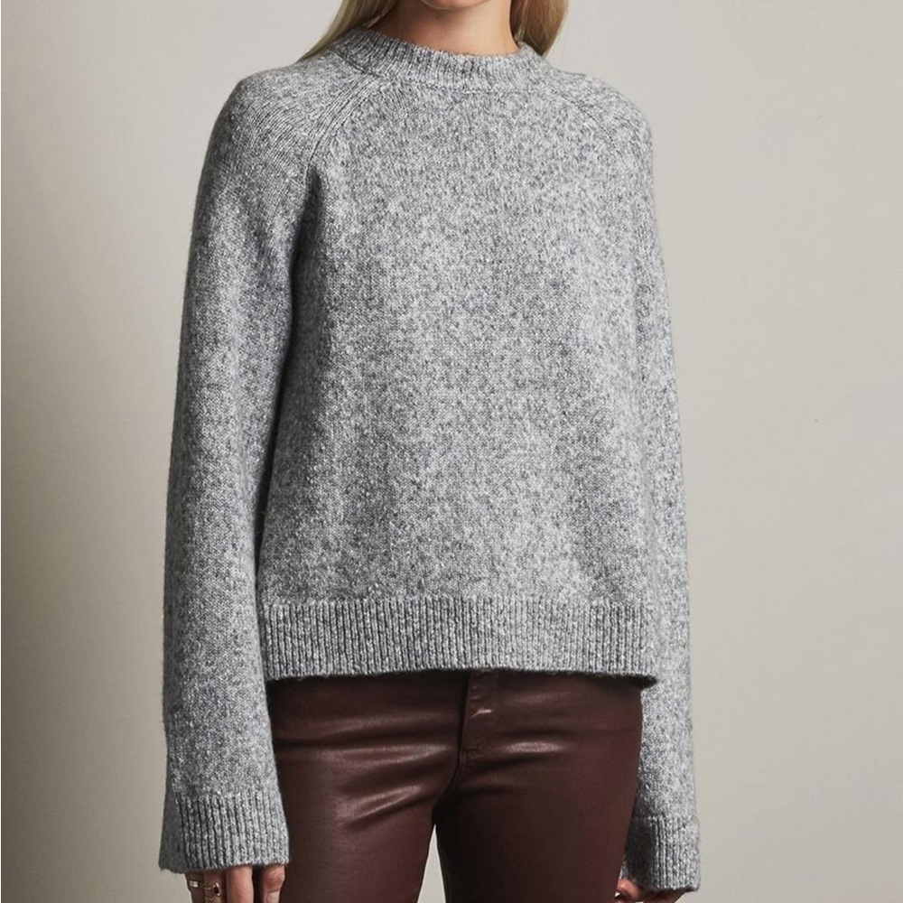 AG- Grey “Noelle” Slight Flare Sleeve Sweater